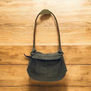 VTG 90’s Y2K Yak Pak Corduroy Shoulder Green Bag Vintage Boho